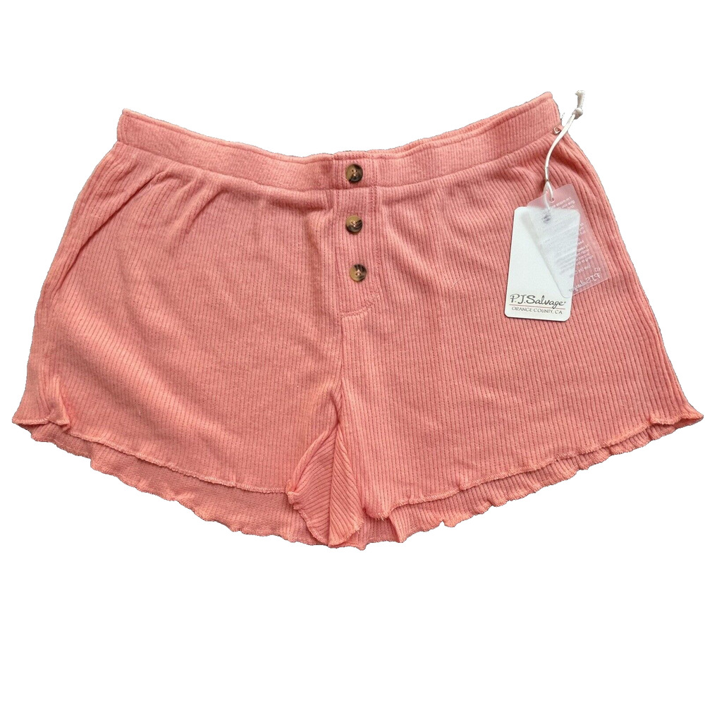 PJ Salvage Shorts Womens Extra Small Peach Lightweight Lounge Comfy Pajama Girly
